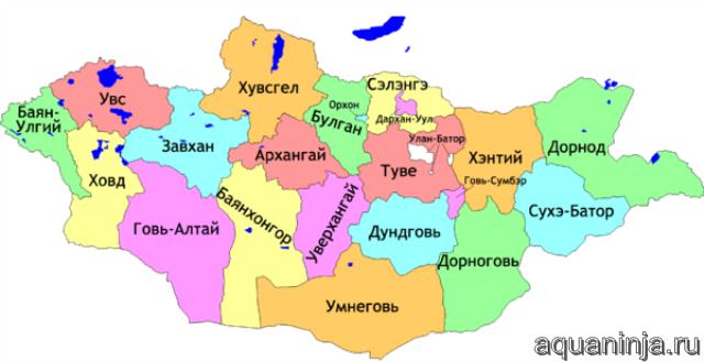 Административное деление Монголии